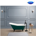 60 Inch Green Cast Iron Freestanding Bath Tub